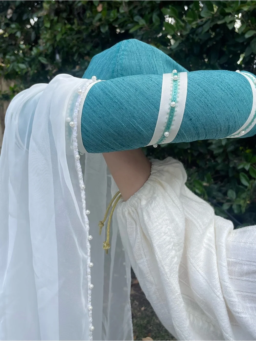 Women’s Renaissance Dress - Teal with matching hat